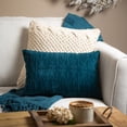 thumbnail image 3 of Sullivans Ecru Cable Knit Decorative Pillow Cream 17.5"H, 3 of 5