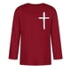 thumbnail image 2 of Camisas de Manga Larga para Hombres Imprimir Casual Cuello Redondo Blusa de Manga Corta, Camisas de Lino para Hombres, 2 of 3