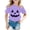 C11 Purple, variant on CONZONE Halloween Infant Girls T Shirts Short Sleeve Pumpkin Face Graphic Tees for Girls Crew Neck Funny Tops