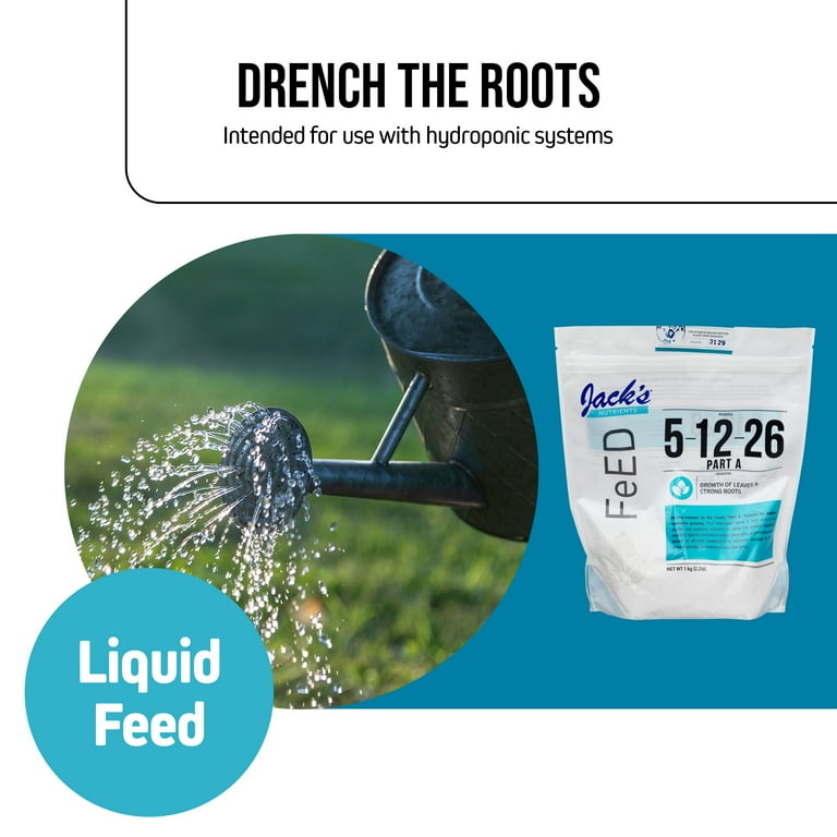 Jack's Nutrients 5-12-26 Part A Water-Soluble Plant Fertilizer