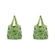 thumbnail image 4 of Qarigey Bolsa de almacenamiento de gran capacidad con asa, bolsas de compras a la moda, bolsa plegable, paquete de artículos diversos, Bosque verde 2piezas, 4 of 6