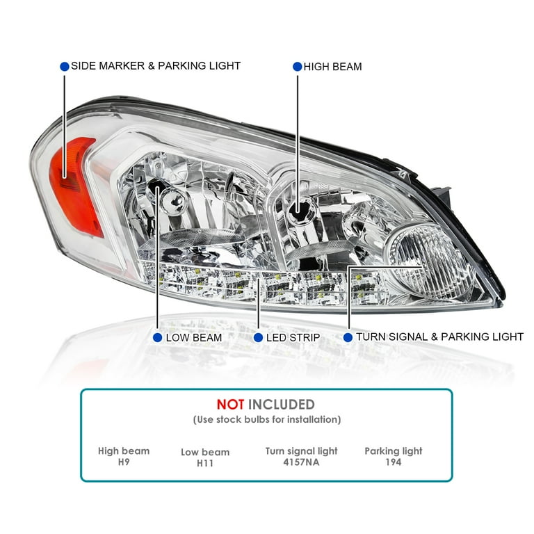 2006-2013 Chevrolet Impala / 2014-2015 Impala Limited / 2006-2007 Monte Carlo LE