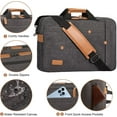 thumbnail image 3 of Durable Water Resistant 3-in-1 Laptop Messenger Bag for Men - Fits 17-17.3 Inch Laptops, 3 of 5