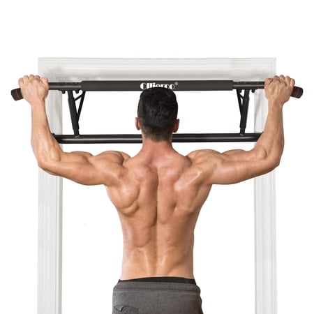 Ollieroo Pull Up Bars Doorway Chin Up Over Door Pull Up Bar Total Upper Body Workout Bar Pull Up Bar Strength Training Bars Multi-Grip Trainer Workout for Home Gym