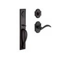 thumbnail image 1 of Baldwin SC.LONXARC.R.RAR.481 Single Cylinder Longview Handleset Right Hand Arch Lever & Rustic Arch Rose, Dark Bronze, 1 of 1