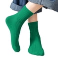 thumbnail image 2 of Dlentnea Boys Girls Solid Color Crew Socks Cotton Comfort Breathable Casual School Uniform Basic Sock, 2 of 6