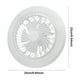 thumbnail image 2 of Ventilador de techo de montaje empotrado con luz Ventilador de techo LED regulable de 3 colores con luz, 2 of 9