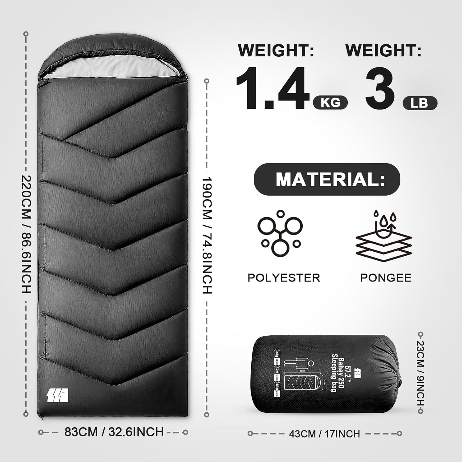 Sleeping Bags for Adults Cold Weather & Warm,Backpacking Camping Bag Tall Girls Boys,Lightweight,Compact,Waterproof Gear Traveling,Hiking,Hotel,Outdoor Indoor