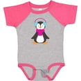 thumbnail image 3 of Inktastic Cute Penguin, Penguin With Ear Warmers, Scarf Boys or Girls Baby Bodysuit, 3 of 5