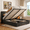 Black, variant on Amolife Queen size Hydraulic Lift Storage Bed Frame with Wingback Headboard, Corduroy Upholstery, Black