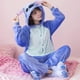 thumbnail image 2 of Pijamas Kigurumi Stitch de franela para adultos y niños, disfraz de Cosplay de dibujos animados, Anime, Invierno, 2 of 3