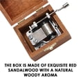 thumbnail image 4 of Vintage Exquisite Wooden Hand Crank Music Box box room pattern musical box durable Creative Antique Pattern Musical Box, 4 of 9