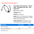 thumbnail image 2 of Front Upper Control Arm Kit - Left and Right - Compatible with 2003 - 2007 Infiniti G35 2004 2005 2006, 2 of 2