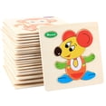 thumbnail image 4 of VISALY Rompecabezas de madera Juguete educativo de desarrollo para bebés y niños, 4 of 8