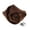 Brown, variant on Unisex Satin Rose Bud Flower Lapel Pin