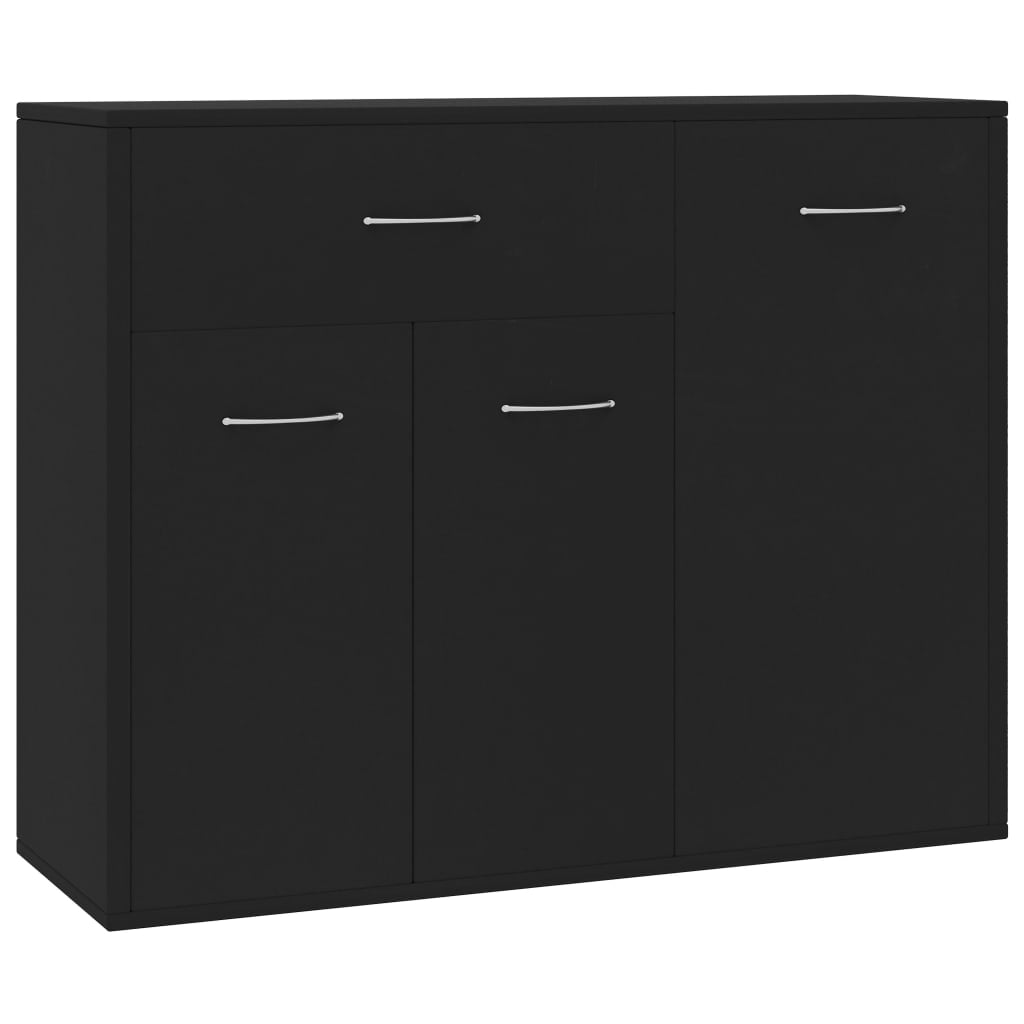Kepooman Buffet Sideboard, Storage Cabinet for Kitchen, Home Tableware Organizer with Adjustable Shelf, Black Kepooman Buffet Sideboard, Storage Cabinet for Kitchen, Home Tableware Organizer with Adjustable Shelf, Black