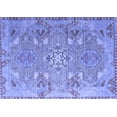 thumbnail image 1 of Ahgly Company Indoor Rectangle Persian Blue Traditional Area Rugs, 7' x 9', 1 of 4