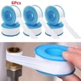 thumbnail image 1 of 6Pcs PTFE White Threaded Sealing Tape Plumbers Water Tight 20m x 16mm, 1 of 9