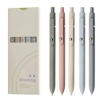 TOPRenddon 5PCS Retractable Gel Pens Set, Quick Dry Black Ink Fine Point Roller Ball Gel Ink Pen for Smooth Writing