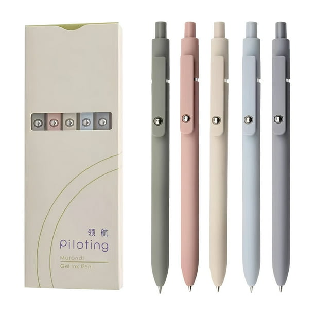 Rollerball Gel Pens 5PCS Gel Pens With Roller Clip Pen With Roller Clip Gel Pen With Roller Fidget With Refill Multicolor Color Press 10ml
