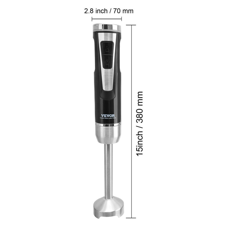 BENTISM Commercial Immersion Blender 15 Heavy Duty Hand Mixer 200W 8-Speed  