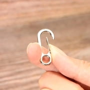 FEAMOS 10Pcs Spring Snap Hook Key Holder Keychain Carabiner Alloy Carabiner Keychain Clip Multifunction Carabiner Keychain
