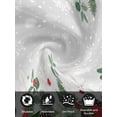thumbnail image 7 of Christmas Poinsettia Cloth Napkins Set of 8 Reusable Dinner Napkins, Xmas Eucalyptus Botanical Grey Cocktail Napkin Washable Table Napkins for Wedding/Holiday Party/Baby Shower 20"x20", 7 of 7