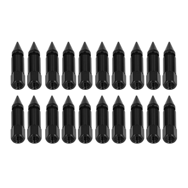 Universal M12x1.5 Racing Wheel Aluminium Alloy Spiked Lug Nuts Security Set for Car Enthusiasts