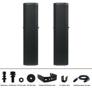 Sound Town Subwoofer and Column Speaker Line Array System, with Two 500W Passive Column Speakers and One 15” 1600W Powered Subwoofer