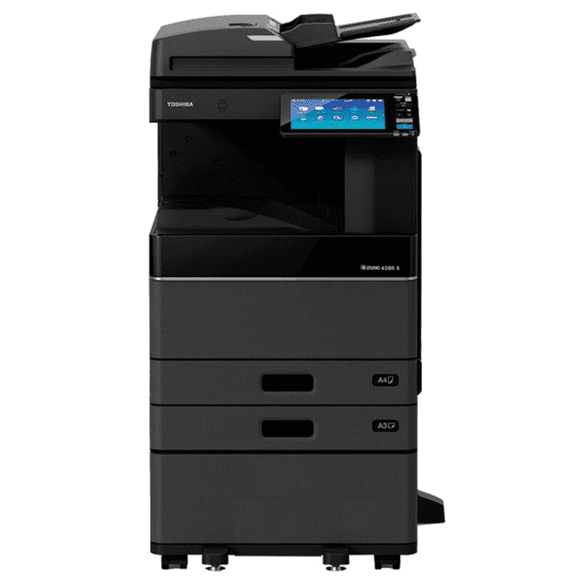 Restored Toshiba e-STUDIO 3508A Monochrome Multifunction Copier Printer Scanner 35 PPM Print Copy Scan Network Laser