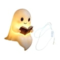 thumbnail image 3 of Lámpara de mesa fantasma con forma de libro, luz de lectura nocturna, figura de resina 3D, iluminación cálida, compacta y portátil para decoración de, 3 of 9