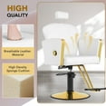 thumbnail image 6 of Salon Chair for Hair Stylist, Reclining Hair Styling Chair, Barber Chair for Barbershop, All-Purpose Salon Chair Heavy Duty Hydraulic Pump 360° Swivel, 90°-135° Recline, Beauty Salon Equipment, 6 of 6