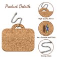 thumbnail image 3 of 4Pcs Cork Pendant Decoration with 4Pcs Iron Tag Chains Bag 12x11x0.8cm, 3 of 5