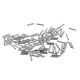 thumbnail image 1 of 10pcs Mangas Conector Herramienta de Vueltas Atar Ganchos Pesca Deporte 1.4x8mm Sharpla Manguito del lazo de la cremallera, 1 of 5