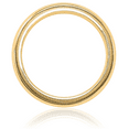 thumbnail image 4 of 14K Solid Yellow Gold 6mm Milgrain Half Round Comfort Fit Plain Classic Wedding Band Ring, 4 of 12