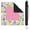 Pink214, variant on American Mahjong Mat 31.5 Inch Rubber 3mm Non-Slip, Hand-Painted Look Noise-Reducing with Rules for Table Games (Mahjong Mat)