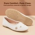 thumbnail image 5 of bebe Girls' Ballet Flats – Sparkly Ballet Shoes for Girls with Charms, Dressy Ballet Flats for Little Kid/Big Kid, 5 of 8