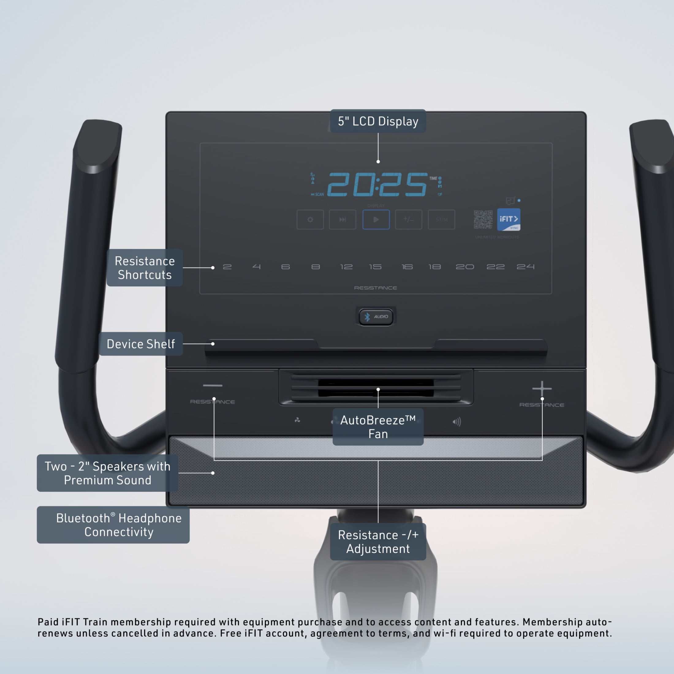 NordicTrack G LE Upright Smart Exercise Bike with 24 Resistance Levels, Silent Magnetic Resistance™,  AutoBreeze™ Fan, SmartAdjust™ Technology & Powered by iFIT