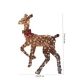 thumbnail image 3 of Inevnen Pre-Lit Light Up Deer Lighted 2D Christmas Reindeer Indoor Outdoor Yard Decoration, 3 of 5