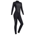 thumbnail image 3 of Trajes de neopreno de 3 mm Trajes de buceo completos con cremallera trasera para mujer (Negro L) Ehuebsd Para estrenar, 3 of 9