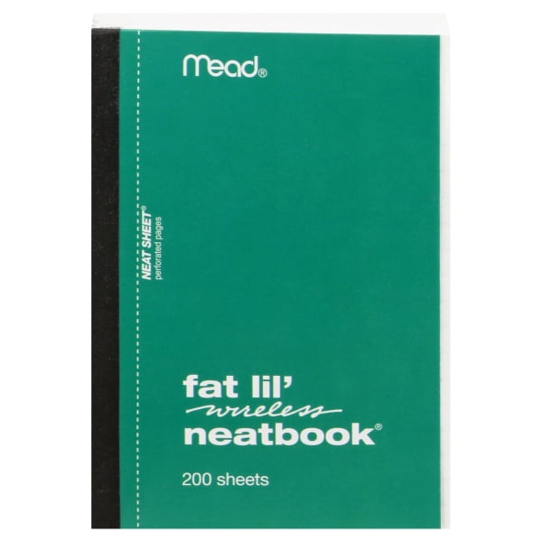 Meadwestvaco 57190 5-1/2' X 4' College Ruled Fat Lil Wireless NotebookÂ®