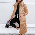 thumbnail image 2 of Vedolay Coat for Women Winter Casual Winter Workwear Solid Jacket Coat Brown,S, 2 of 5