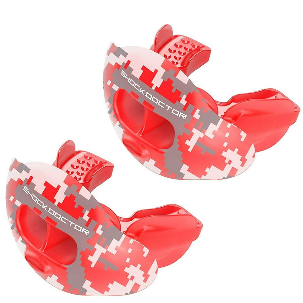 Shock Doctor (2 Pack) Football Sports Mouth & Lip Guard, Airflow