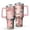 Pink, variant on Camouflage 40oz Tumbler– Stainless Steel Insulated Tumbler with Handle and Straw, Large Capacity Travel Cup for Hot & Cold Drinks