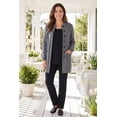 thumbnail image 2 of Woman Within Plus Size Marled Jacket Duster Sweater, 2 of 6