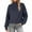 Navy, variant on Wensltd High Collar Sweater Women Fall Solid Color Pullover Long Sleeve Tunic Sweater