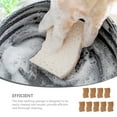 thumbnail image 3 of SEWCHICS 9Pcs Scouring Wok Sponges Khaki Wood Fiber Multi-function Decontamination for Cleaning, 3 of 8
