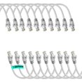 thumbnail image 1 of Câble Ethernet 1 Pi CAT6 Câble de Réseau Internet Haute Vitesse - Lot de 20 (1 Pied, Blanc), 1 of 5