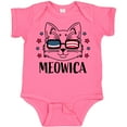 thumbnail image 3 of Inktastic 4th of July Meowica Cat in Flag Sunglasses Boys or Girls Baby Bodysuit, 3 of 5