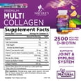thumbnail image 3 of Collagen Supplements Gummies - Hair Growth & Immune Support, Skin & Nails Supplement - 2500mcg Biotin Per Serving - Multi Collagen Hydrolyzed Type 1 & 3, Vitamin C & Zinc, Orange Flavor - 120 Gummies, 3 of 10